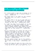   CCC MODULE 1 POST TEST EXAM QUESTIONS AND ANSWERS