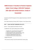 NUR210 Exam 2 Transition to Practice-Capstone Guide &vert; Fortis College &vert; 2026&sol;2027 Updated &vert; 300&plus; Q&A with Verified Solutions &vert; Grade A&plus; Guaranteed