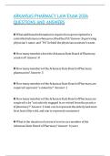 ARKANSAS PHARMACY LAW EXAM 2026 QUESTIONS AND ANSWERS 