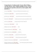 Comprehensive Cardiovascular System&colon; Heart Failure&comma; Valvular Disease&comma; and Cardiomyopathies Exam LATEST Test and Exam question and answers latest update 2026 RATED A&plus;