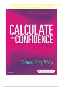  TEST BANK FOR Calculate with Confidence 7th Edition by Deborah C&period; Morris &period; ISBN&colon;978-1974805310 LATEST UPDATE WITH A&plus; GRADE SCORE ASSURED&excl;&excl;