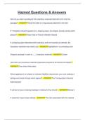 Hazmat Questions & Answers 2026