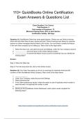 110&plus; QuickBooks Online Certification ExamAnswers & Questions List