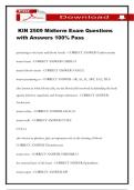 KIN 2509 Midterm Exam Questions with Answers 100&percnt; Pass