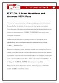 ITSY CH&period; 3 Exam Questions and Answers 100&percnt; Pass