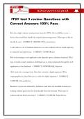 ITSY test 3 review Questions with Correct Answers 100&percnt; Pass