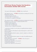 AFSP Exam Review Practice Test Questions  And Answers Verified 100&percnt; Correct 