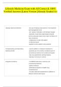  Lifestyle Medicine Exam with All Correct & 100&percnt; Verified Answers &vert;Latest Version &vert;Already Graded A&plus; 