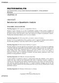Solution Manual for Quantitative Analysis for Management 14th Edition &vert; Render &vert; Chapters 1&ndash;15 &vert; Step-by-Step Solutions &vert; Latest Version
