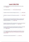 Level 1 CSA 178&period;2 Exam Prep &vert; Verified Questions & Correct Answers with Rationales