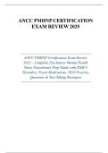 ANCC PMHNP Certification Exam Review 2025&colon; Complete Guide