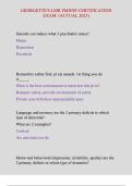 GEORGETTE-S LMR PMHNP Certification Exam 2025 &vert; Verified Questions & Answers &vert; 100&percnt; Correct &vert; A&plus; Graded