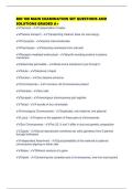 BIO 100 MAIN EXAMINATION SET QUESTIONS AND SOLUTIONS GRADED A&plus;
