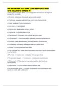 BIO 100 LATEST 2026 CORE EXAM TEST QUESTIONS AND SOLUTIONS GRADED A&plus;