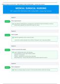 medical surgical nursing 350&plus; &lpar;2026 Edition&rpar; 100&percnt; Verified Q&A &plus; Answer Key Solution
