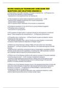 DAVIES VASCULAR TECHNOLOGY CORE EXAM TEST QUESTIONS AND SOLUTIONS GRADED A&plus;