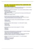 UTA FNP 3 EVALUATION EXAM ACTUAL QUESTIONS AND SOLUTIONS GRADED A&plus;