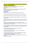 UTA FNP 3 COMPREHENSIVE EXAM UPDATED QUESTIONS AND SOLUTIONS GRADED A&plus;