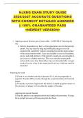 NJXDG EXAM STUDY GUIDE  2026&sol;2027 ACCURATE QUESTIONS  WITH CORRECT DETAILED ANSWERS  &vert;&vert; 100&percnt; GUARANTEED PASS  <NEWEST VERSION> 
