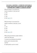 AIC EXAM - CHAPTER 1 - COMMUNICATION SKILLS  LATEST UPDATE&rpar; REAL QUESTIONS AND VERIFIED  ANSWERS &vert;100&percnt; CORRECT &vert; ALREADY GRADED