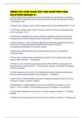 AMMO CDC CORE EXAM TEST 2026 QUESTIONS AND SOLUTIONS GRADED A&plus;