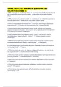 AMMO CDC LATEST 2026 EXAM QUESTIONS AND SOLUTIONS GRADED A&plus;