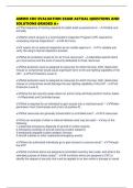 AMMO CDC EVALUATION EXAM ACTUAL QUESTIONS AND SOLUTIONS GRADED A&plus;