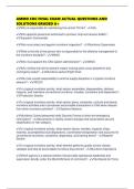 AMMO CDC FINAL EXAM ACTUAL QUESTIONS AND SOLUTIONS GRADED A&plus;