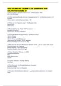 ASIS PSP END OF COURSE EXAM QUESTIONS AND SOLUTIONS GRADED A&plus;