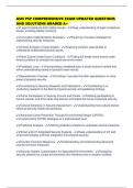 ASIS PSP COMPREHENSIVE EXAM UPDATED QUESTIONS AND SOLUTIONS GRADED A&plus;