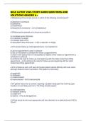 NCLE LATEST 2026 STUDY GUIDE QUESTIONS AND SOLUTIONS GRADED A&plus;