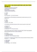NCLE LATEST 2026 EXAM QUESTIONS AND SOLUTIONS GRADED A&plus;