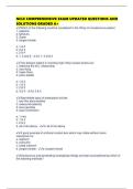 NCLE COMPREHENSIVE EXAM UPDATED QUESTIONS AND SOLUTIONS GRADED A&period;pdf