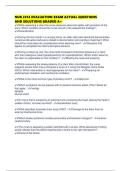 NUR 2214 EVALUATION EXAM ACTUAL QUESTIONS AND SOLUTIONS GRADED A&plus;
