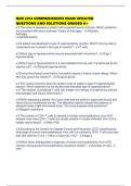 NUR 2214 COMPREHENSIVE EXAM UPDATED QUESTIONS AND SOLUTIONS GRADED A&plus;