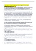 NUR 2214 UPDATED EXAM SCRIPT QUESTIONS AND SOLUTIONS GRADED A&plus;