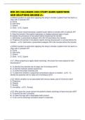 BSN 205 HALLMARK 2026 STUDY GUIDE QUESTIONS AND SOLUTIONS GRADED A&plus;