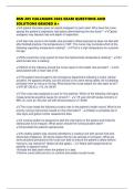 BSN 205 HALLMARK 2026 EXAM QUESTIONS AND SOLUTIONS GRADED A&plus;