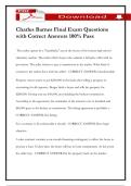 Charles Barnes Final Exam Questions with Correct Answers 100&percnt; Pass