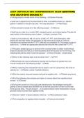ASCP CERTIFICATION COMPREHENSIVE EXAM QUESTIONS AND SOLUTIONS GRADED A&plus;