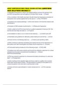 ASCP CERTIFICATION FINAL EXAM ACTUAL QUESTIONS AND SOLUTIONS GRADED A&plus;