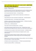 ASCP CERTIFICATION UPDATED EXAM SCRIPT QUESTIONS AND SOLUTIONS GRADED A&plus;