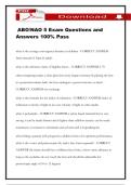 ABO&sol;NAO 5 Exam Questions and Answers 100&percnt; Pass
