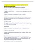AACVPR UPDATED EXAM ACTUAL QUESTIONS AND SOLUTIONS GRADED A&plus;