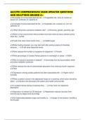 AACVPR COMPREHENSIVE EXAM UPDATED QUESTIONS AND SOLUTIONS GRADED A&plus;