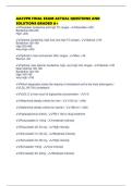 AACVPR FINAL EXAM ACTUAL QUESTIONS AND SOLUTIONS GRADED A&plus;