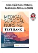 Full Test Bank for Medical-Surgical Nursing&colon; Assessment and Management of Clinical Problems&comma; 10th Edition by Donna Ignatavicius&comma; Linda Workman&comma; Cheryl Rebar&comma; and Nicole Heimgartner &vert; Verified Q&A &vert; Detailed Rationales &vert; Nursing Level &vert; Updated 2026 Versio