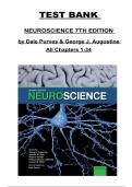 Neuroscience 7th Edition by Dale Purves & George J&period; Augustine &ndash; Complete Test Bank Chapters 1&ndash;34
