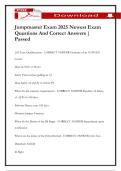 Jumpmaster Exam 2025 Newest Exam Questions And Correct Answers &vert; Passed