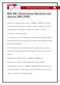 BIO 400 - Darwin Exam Questions and Answers 100&percnt; PASS